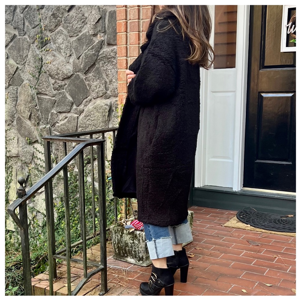 #33 Fabulous Oversized Sherpa Long Cozy Coat - Picture 3 of 4